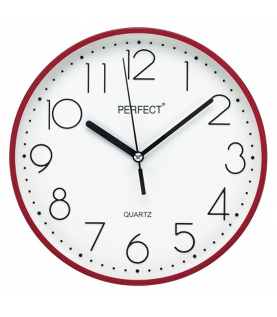 Zegar ścienny analogowy Perfect FX-5814 Czerwony