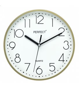 Zegar ścienny analogowy Perfect FX-5814 Złoty