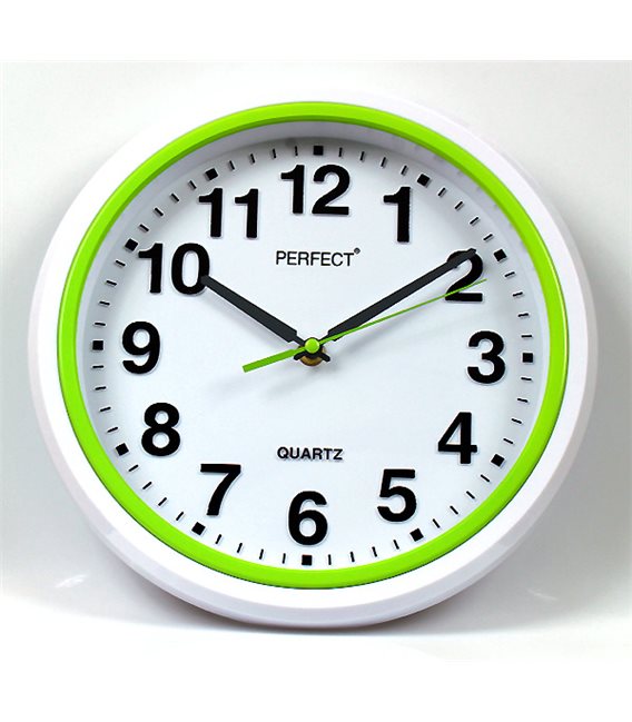 Zegar ścienny analogowy Perfect FX-5841 Zielony