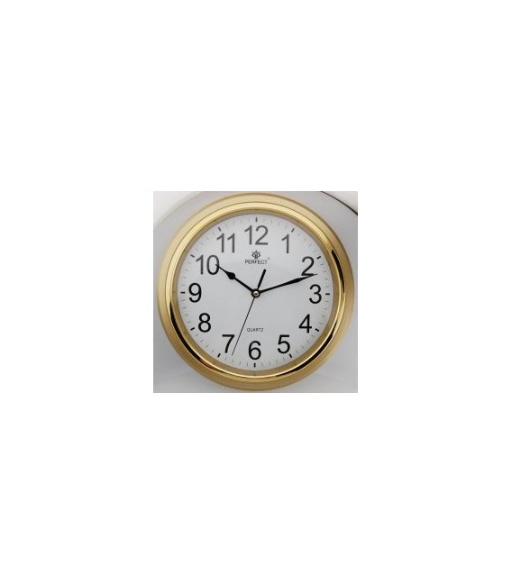 Zegar ścienny analogowy Perfect FX-5842 Złoty