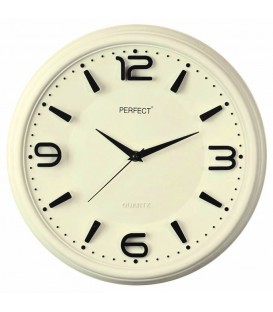 Zegar ścienny analogowy Perfect FX-6200 kremowy