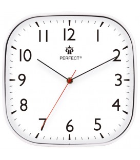 Zegar ścienny analogowy Perfect FX-5803 srebrny