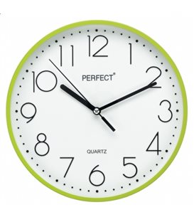 Zegar ścienny analogowy Perfect FX-5814 Zielony