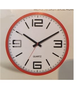 Zegar ścienny analogowy Perfect FX-5129 czerwony Ø 30.0