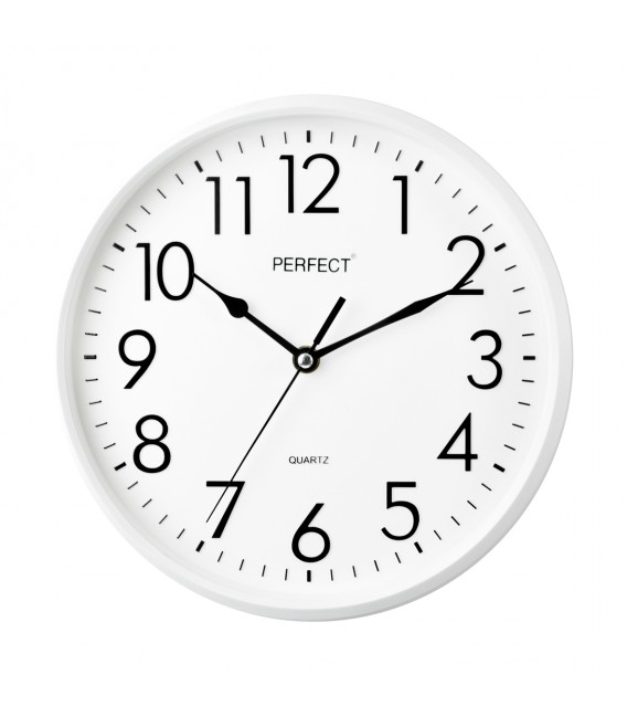 Zegar ścienny analogowy Perfect FX-5742 biały