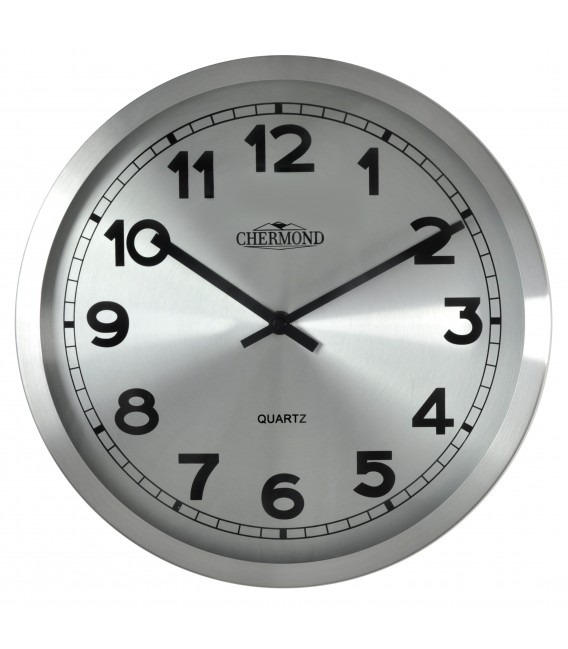 Zegar ścienny analogowy Chermond 7120 CS srebrny