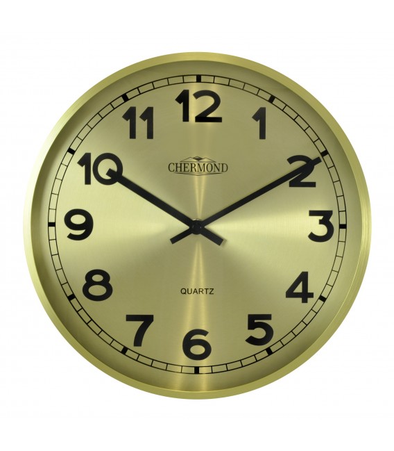 Zegar ścienny analogowy Chermond 9737 CG złoty