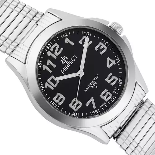Zegarek Kwarcowy PERFECT X012-03 Silver Gumka męska 2