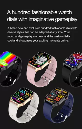 Smartwatch Hagen HB18 czarny pasek granatowy 10