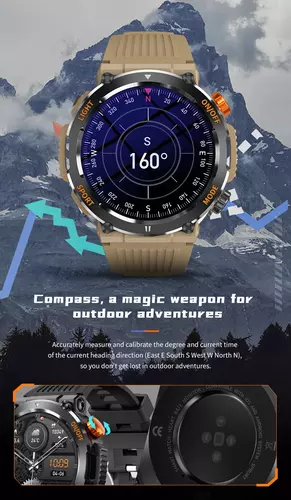Smartwatch Hagen HB46 czarny pasek niebieski 6