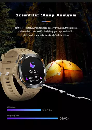 Smartwatch Hagen HB46 czarny pasek niebieski 9