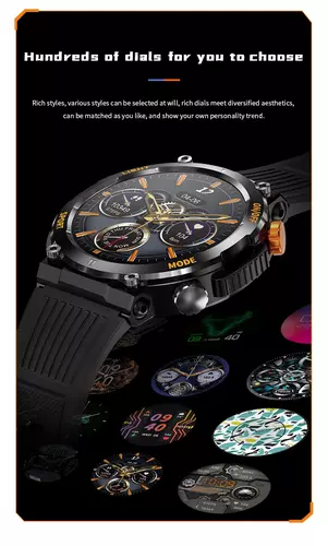 Smartwatch Hagen HB46 czarny pasek niebieski 14