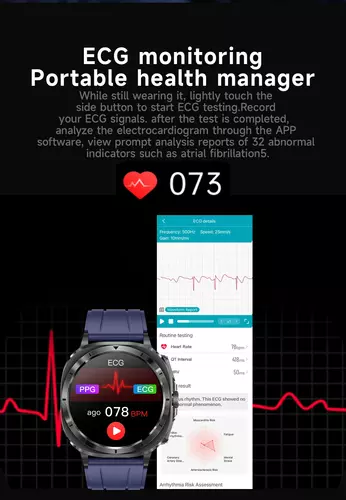 Smartwatch Hagen HB50 czarny bransoleta 5