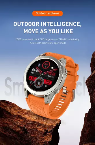 Smartwatch Hagen HC87 GPS SREBRNY  9