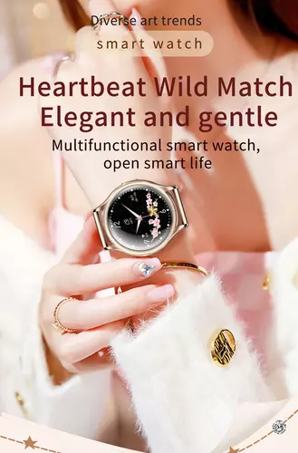 Smartwatch Hagen HB38 SREBRNY PASEK BIAŁY 2