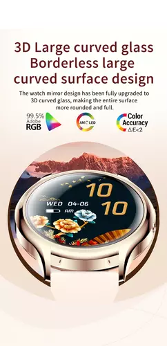 Smartwatch Hagen HB38 SREBRNY PASEK MIĘTOWY 4