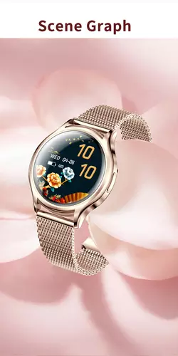 Smartwatch Hagen HB38 SREBRNY PASEK MIĘTOWY 6