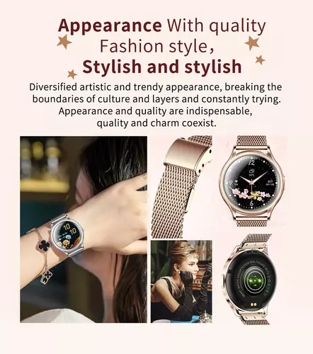 Smartwatch Hagen HB38 SREBRNY PASEK MIĘTOWY 9
