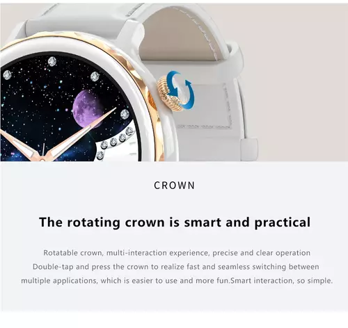 Smartwatch Hagen HB11 BIAŁO ZŁOTY 4
