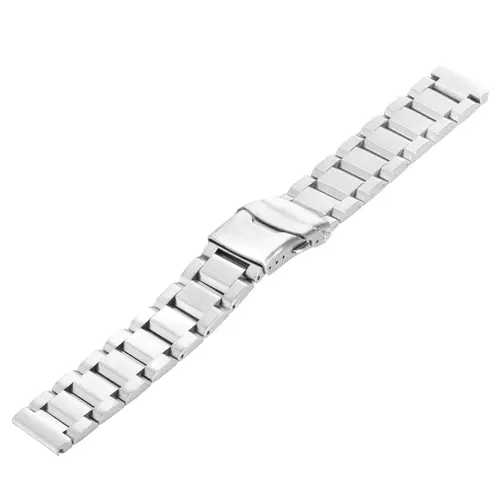 Bransoleta Stalowa Solid SILVER 20mm 3