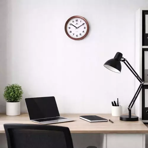 Zegar ścienny analogowy Perfect 7130 Brązowy Ø 25.5 2