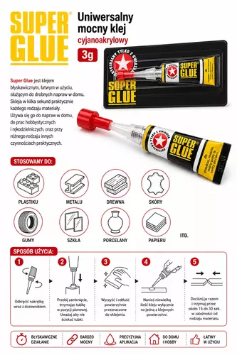 Klej SUPER GLUE 2g 2