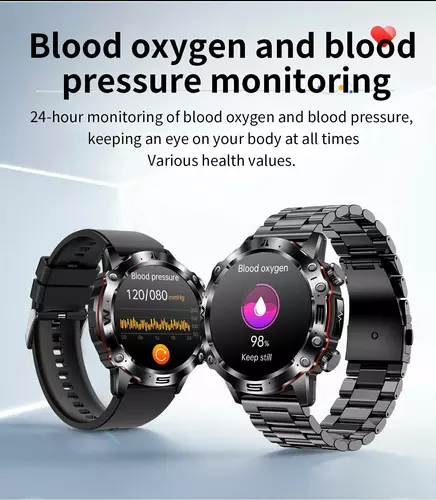 Smartwatch Hagen HB31 czarny skórzany pasek+czerwony silikon 12