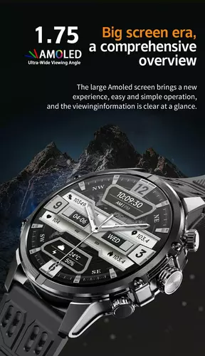 Smartwatch Hagen HB45 pasek czarny silikon 2