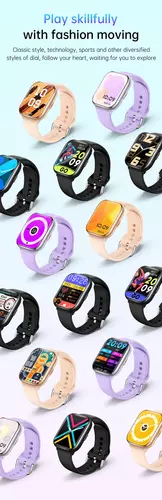 Smartwatch Hagen HB44  pasek czarny silikon 9