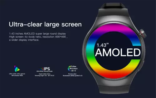 Smartwatch Hagen HK4 Android+sim czarny czarny silikon 12