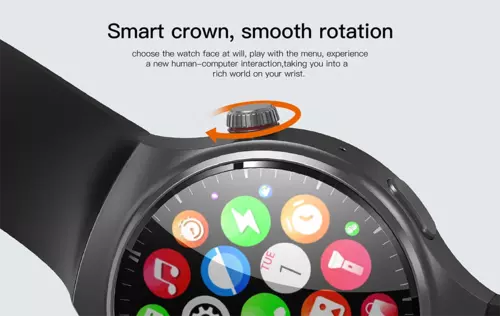 Smartwatch Hagen HK4 Android+sim czarny czarny silikon 15