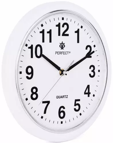 Zegar Kwarcowy Perfect FX-5841 Biały Ø 28CM 3