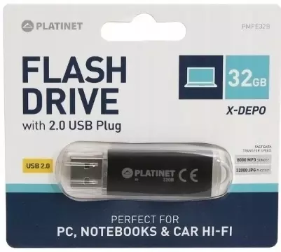 Pendrive PLATINET X-Depo 32 GB USB 2.0 czarny  2