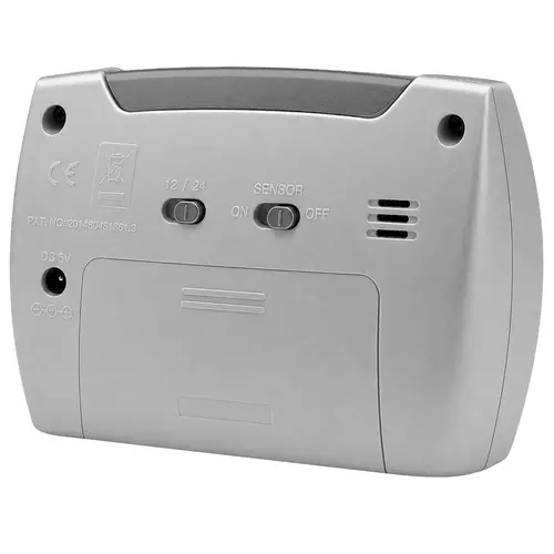 Budzik Kwarcowy Perfect LS 810 SREBRNY 3
