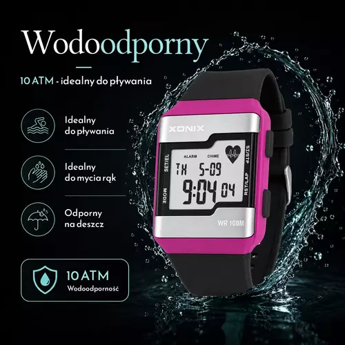 Zegarek XONIX HRM4 002 Z FUNKCJĄ PULSOMETRU 5