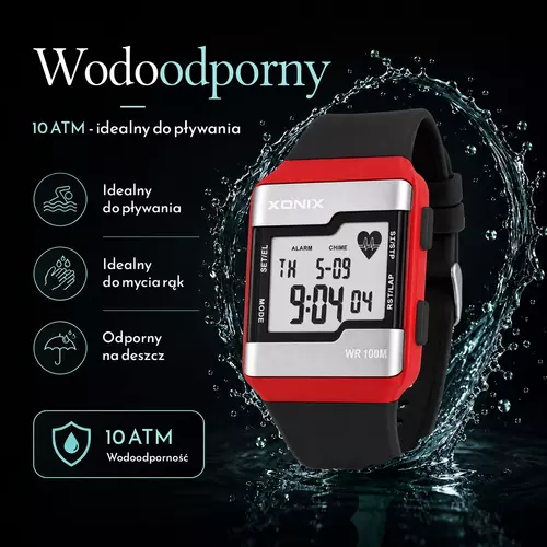 Zegarek XONIX HRM4 003 Z FUNKCJĄ PULSOMETRU 5