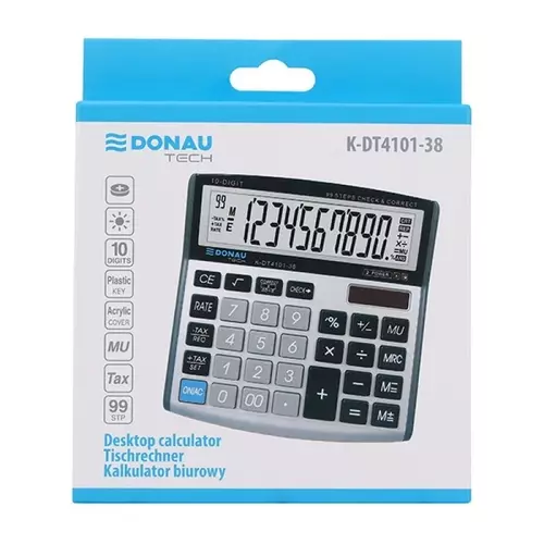 Kalkulator Donau Tech K-DT4101 srebrny 2