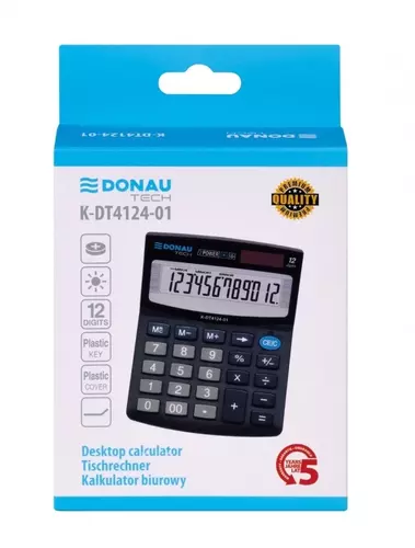 Kalkulator Donau Tech K-DT4124 czarny 2