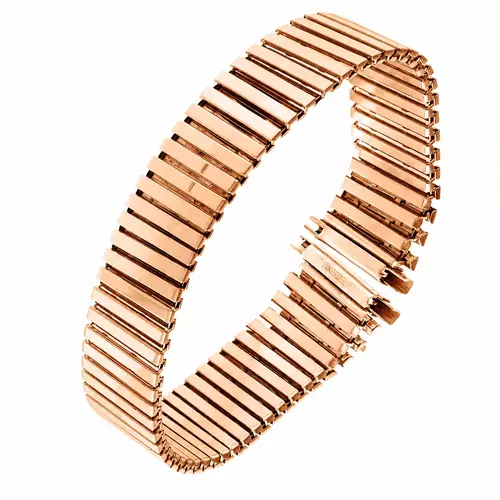 Bransoleta rozciągana "M" ROSEGOLD 126 MĘSKIE 4