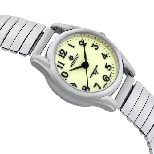 Zegarek PERFECT GUMKA Damska  XD075 - 03 SILVER TARCZA BIAŁA 5