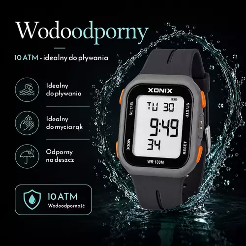 Zegarek XONIX ZAA 004 z funkcją krokomierza i pomiaru temperatury 8