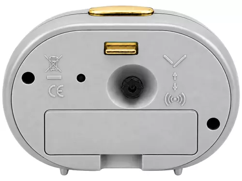 Budzik Kwarcowy Perfect BB 880 SREBRNY 3