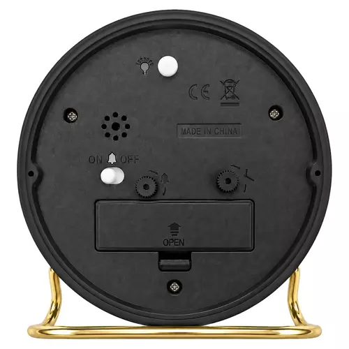 Budzik Kwarcowy PERFECT BB 11010 czarny 3