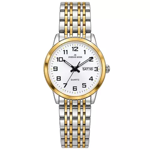 Zegarek JORDAN KERR L1079 IPS/IPG Srebrna Tarcza Czarne cyfry 2