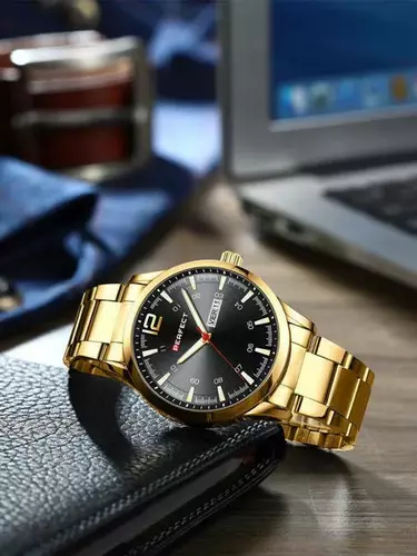Zegarek PERFECT M115B - 05 GOLD TARCZA BLACK 4