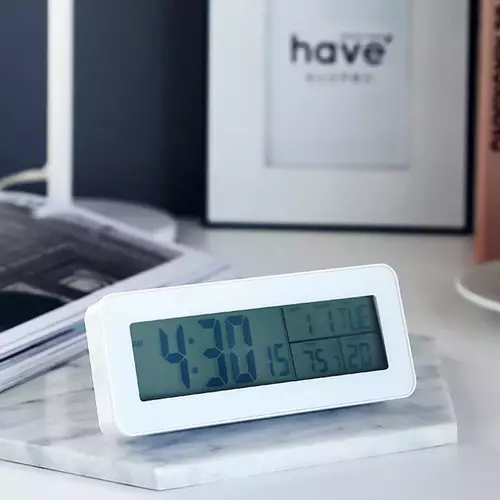 Budzik LCD Perfect JB-8202 Biały 3