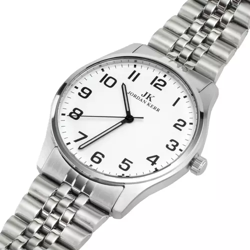 Zegarek Jordan Kerr  C4021 stalowy TARCZA WHITE 3