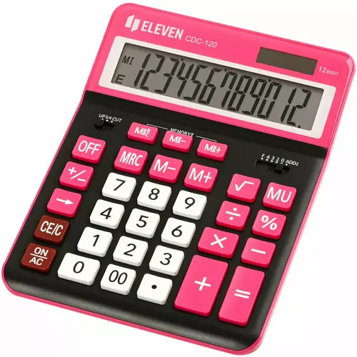 Kalkulator ELEVEN CDC120BK-RD 5