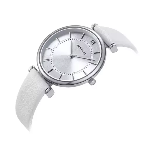 Zegarek Kwarcowy PERFECT E376-01 IPS pasek biały 2