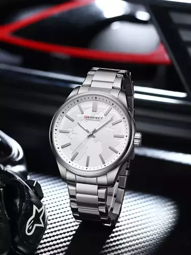 Zegarek Kwarcowy PERFECT M106-01 IPS tarcza silver 3